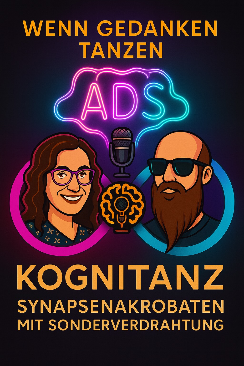 Kognitanz ist mehr als ein Podcast. Es ist ein Raum für echte Gespräche, neurodivergente Gedanken und kreative Umwege.